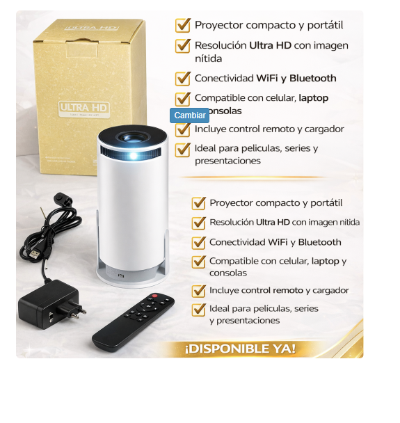 MINI PROYECTOR HY300 ULTRA HD